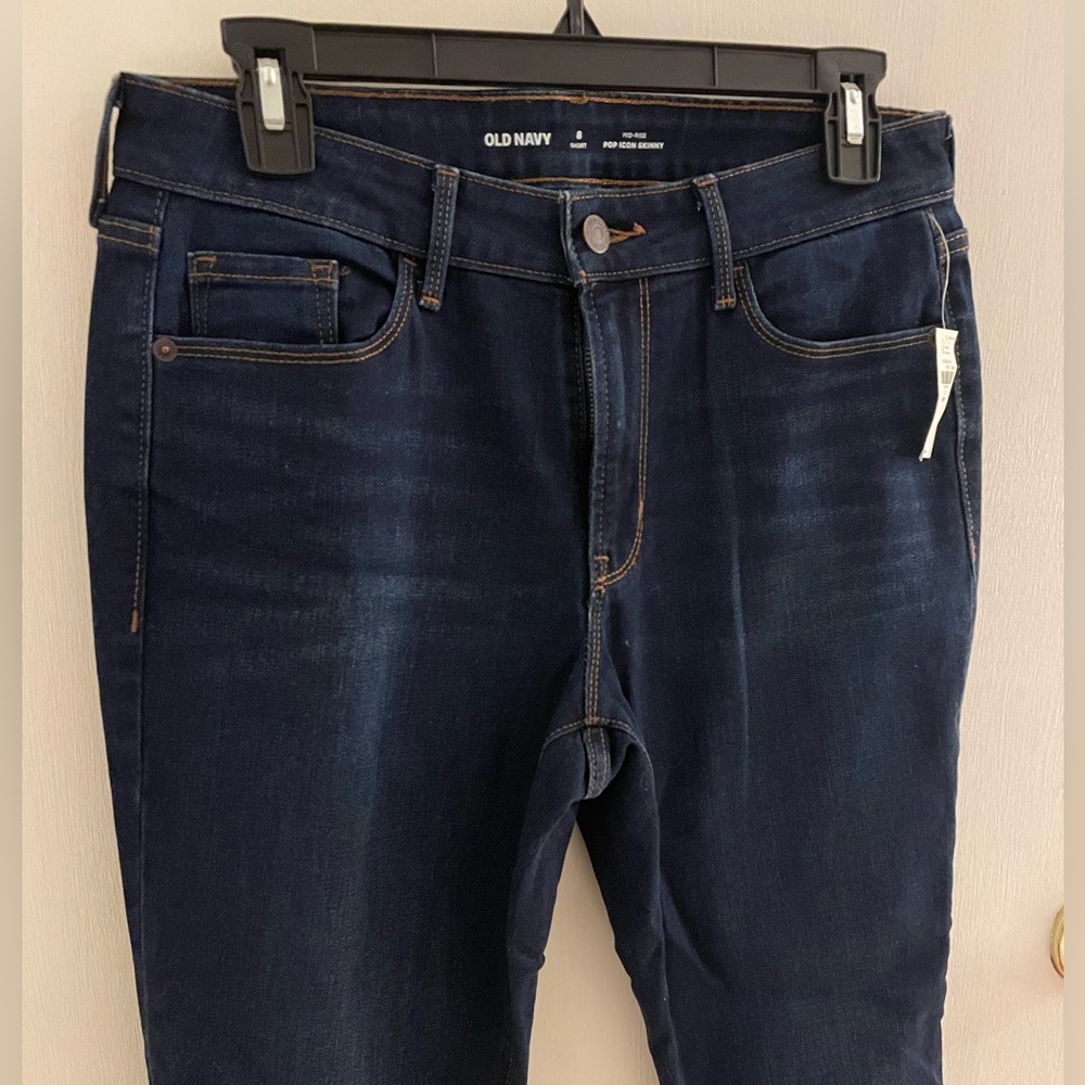 Old Navy Midrise Pop Icon Skinny Dark Skinny Jeans